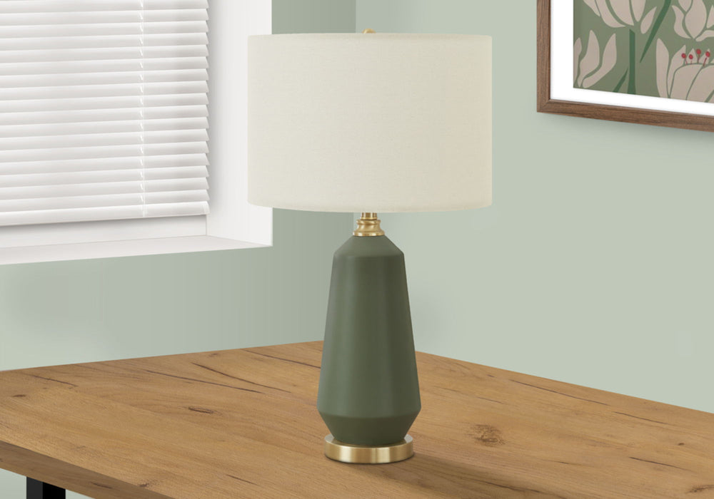 Lighting, Table Lamp, Green Ceramic, Contemporary - Green