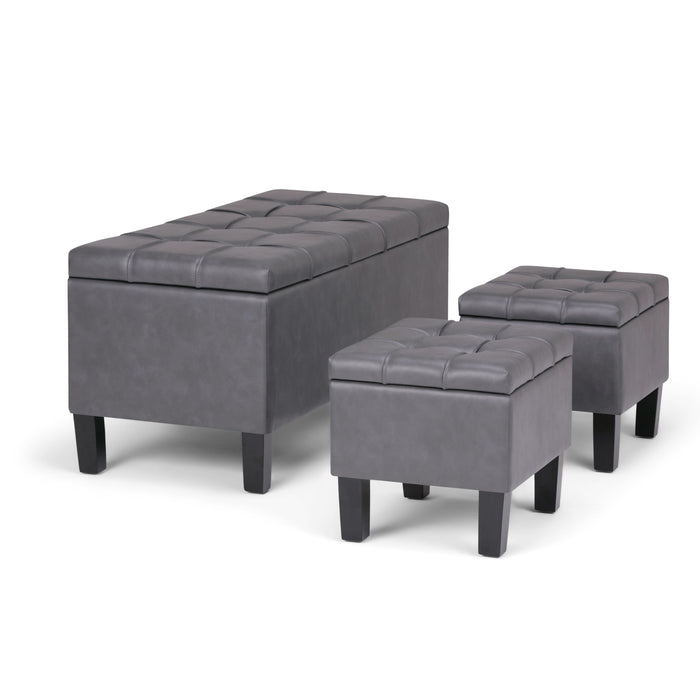 Dover - 3 Piece Storage Ottoman