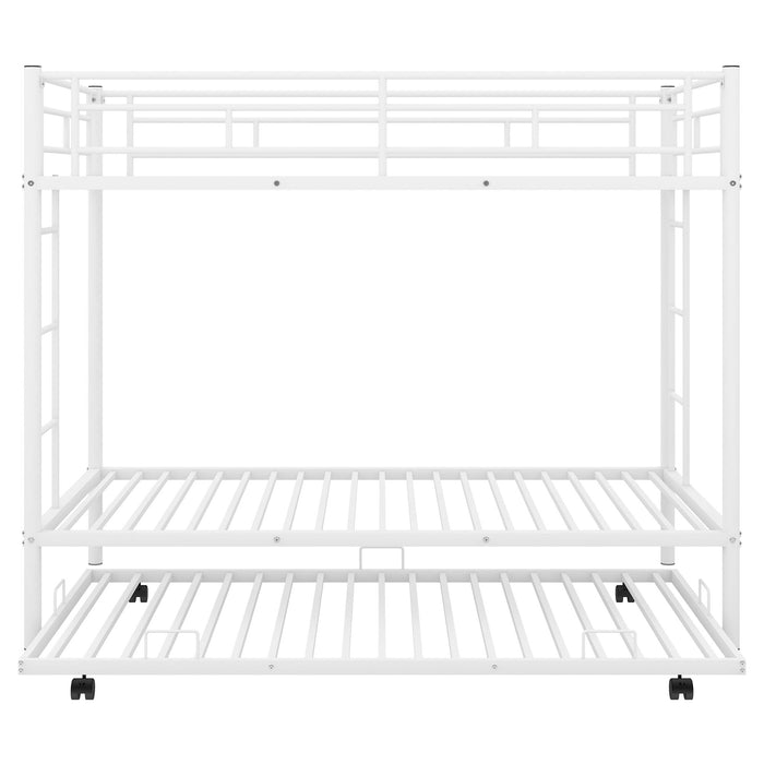 Twin Over Twin Bunk Bed With Trundle