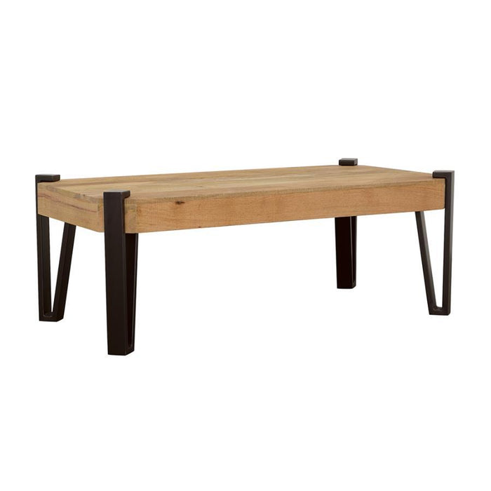 Winston - Rectangular Wood Top Coffee Table - Natural