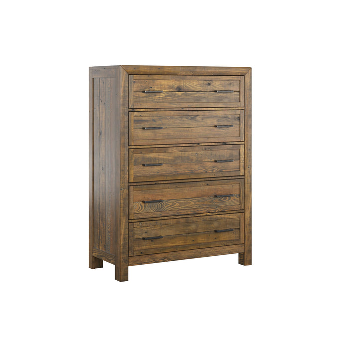 Lisque - 5 Drawer Chest - Brown