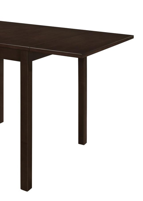 Kelso Rectangular Dining Table With Drop Leaf Cappuccino