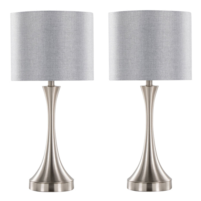 Lenuxe - Contemporary Table Lamp Built In USB Port (Set of 2)