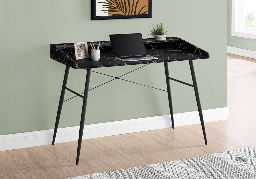 Computer Desk For Home Office, Laptop Storage Shelves, Contemporary & Modern