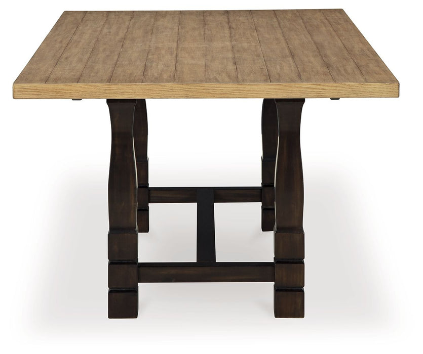 Charterton - Two-tone Brown - Rectangular Dining Room Table