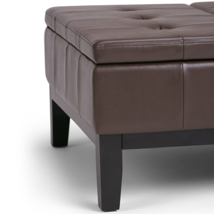 Dover - Square Coffee Table Storage Ottoman