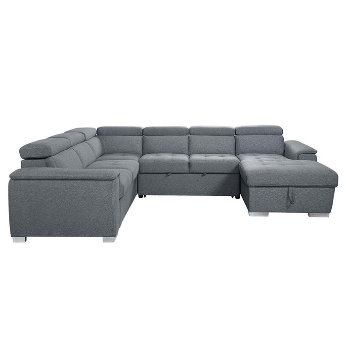 Hanley - Sectional Sofa - Gray Fabric