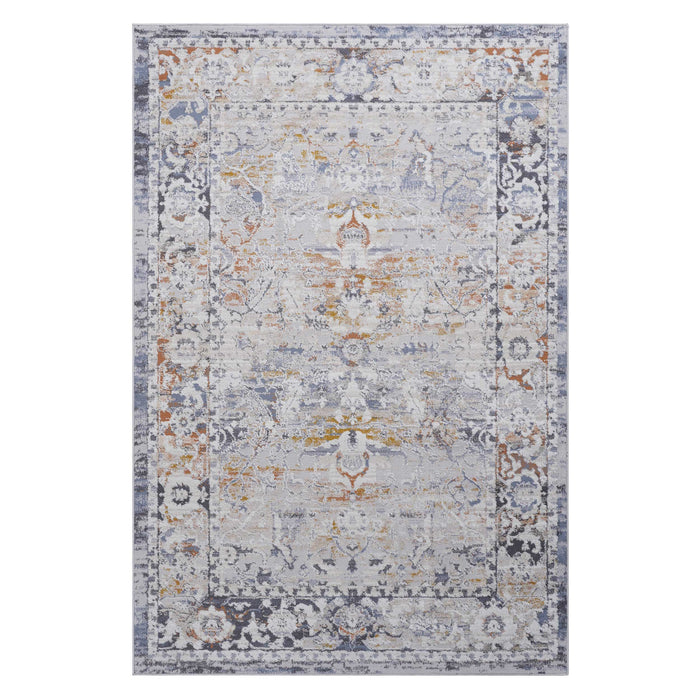 Payas - 2' x 3' Traditional Non-Shedding Living Room Bedroom Dining Home Office Stylish And Stain Resistant Area Rug - Ivory / Gray