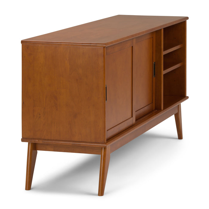 Draper - Mid Century Medium TV Media Stand - Teak Brown