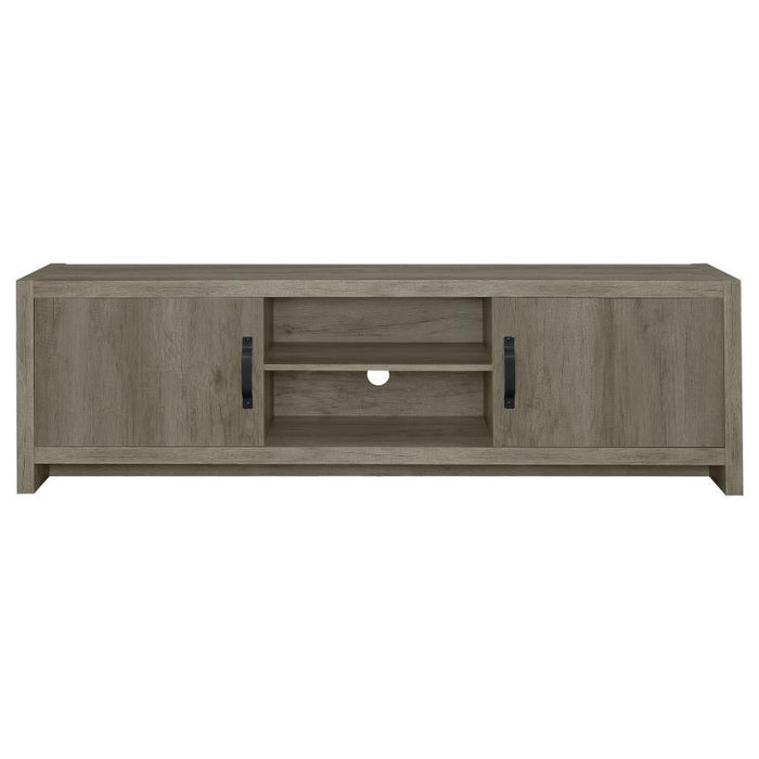 2-door Tv Console Grey Driftwood