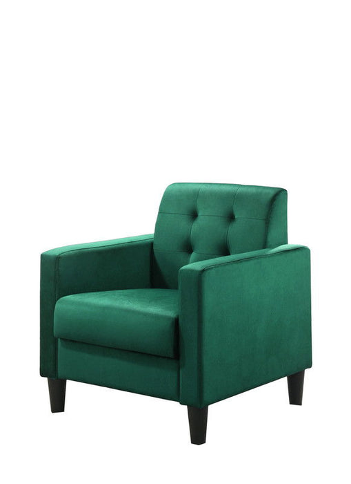 Hale - Velvet Accent Armchair With Tufting