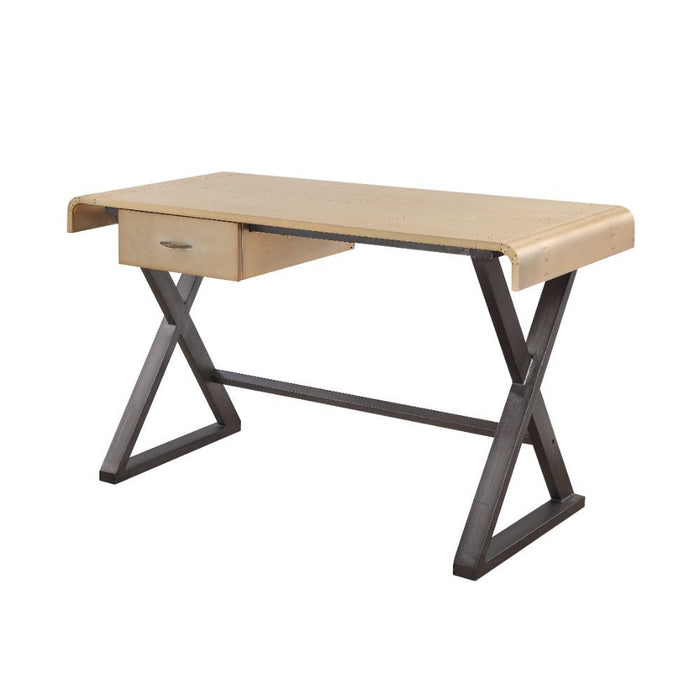 Danton - Desk - Gold Aluminum