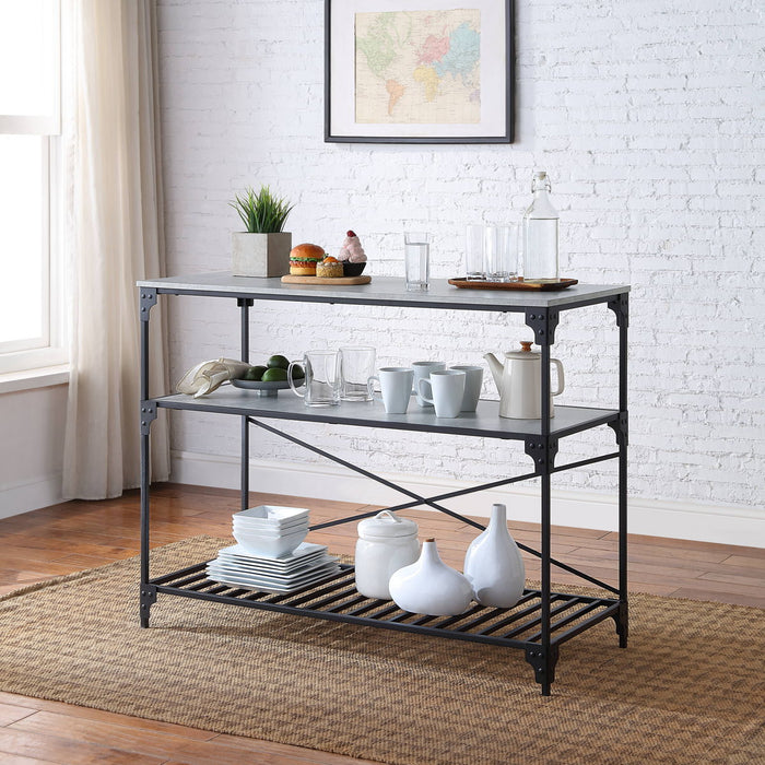 Jakob - Concrete Kitchen Island - Black