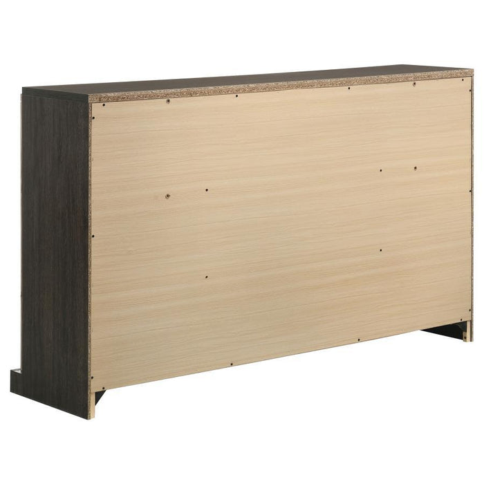 Baker - 6-Drawer Dresser - Brown And Light Taupe