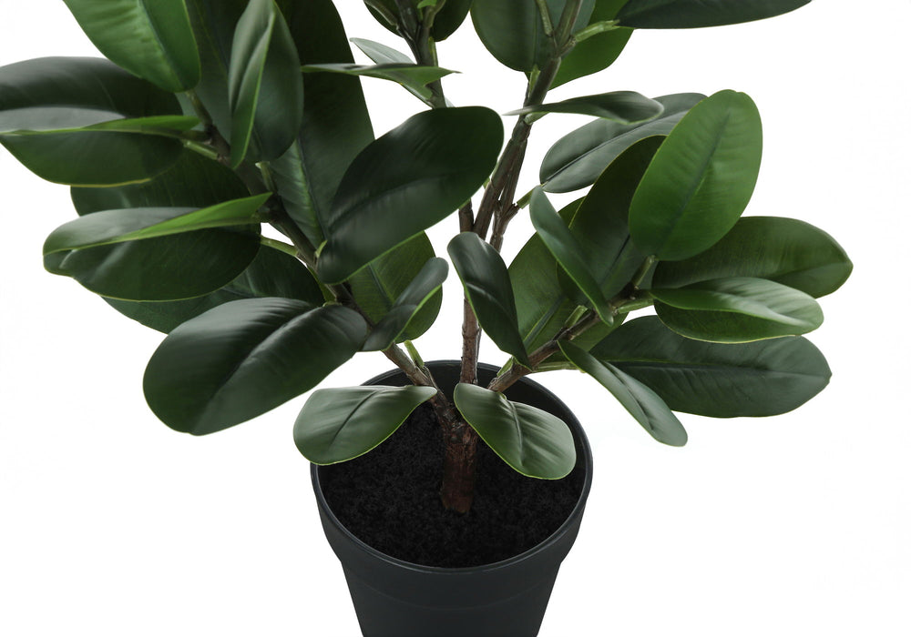 Artificial Plant, 28" Tall, Garcinia Tree, Indoor, Faux, Fake, Floor, Greenery, Potted, Real Touch, Decorative - Green / Black