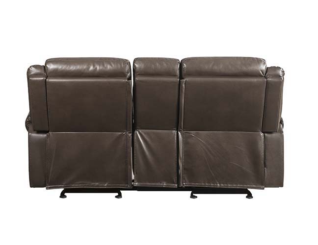 Lydia - Loveseat - Brown Leather Aire