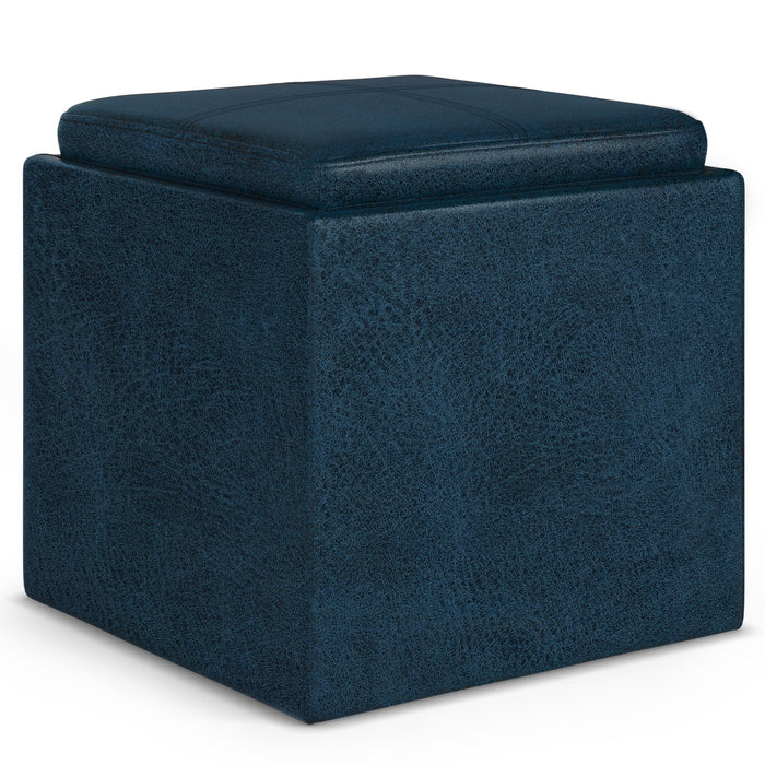 Rockwood - Cube Storage Ottoman with Tray