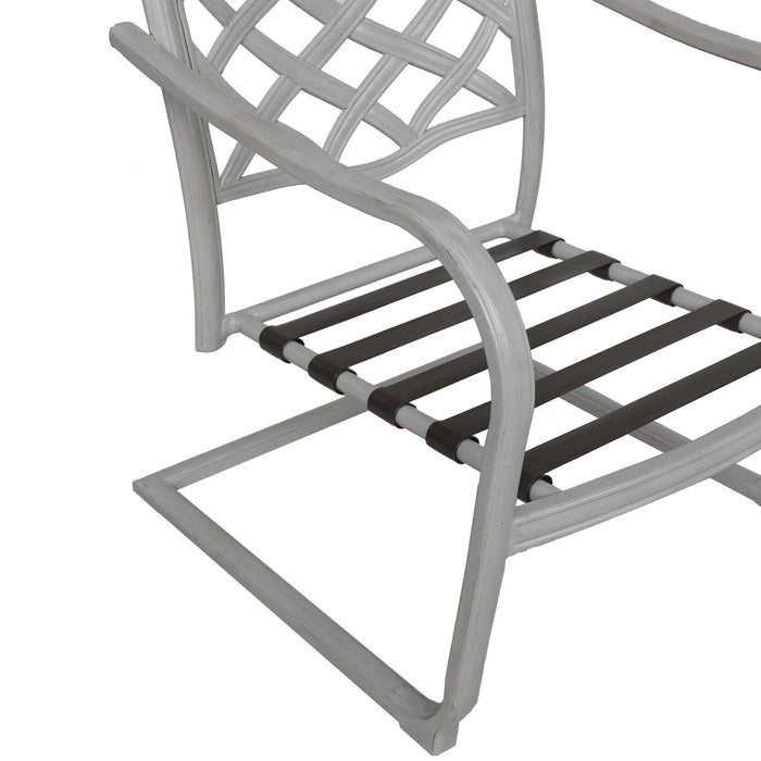 Outdoor Aluminum C Spring Chair (Set of 2) - Basalt