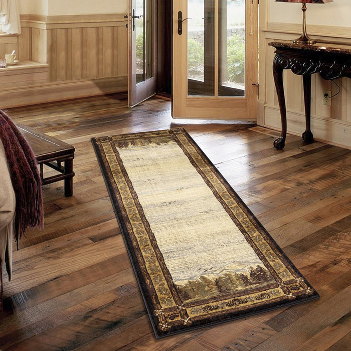 Nature's Nest - GC_CBL3009 Multi 5' x 7' Lodge Area Rug