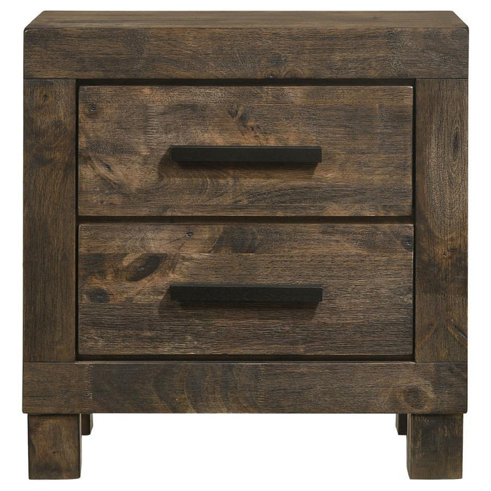 Woodmont Collection - Woodmont 2-drawer Nightstand Rustic Golden Brown