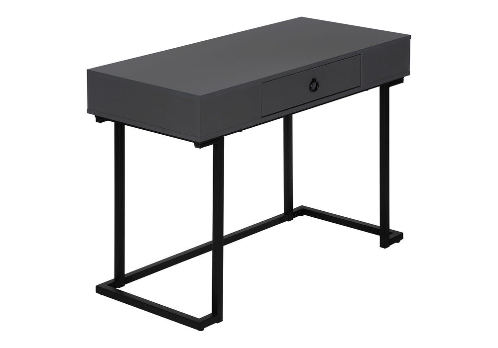 Computer Desk For Home Office, Glossy, Storage Drawer