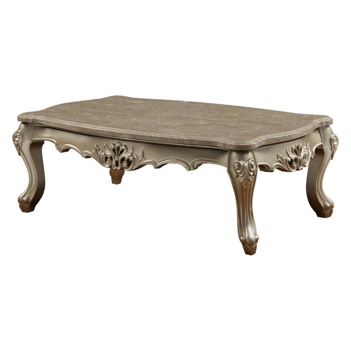 Ranita - Coffee Table - Marble & Champagne