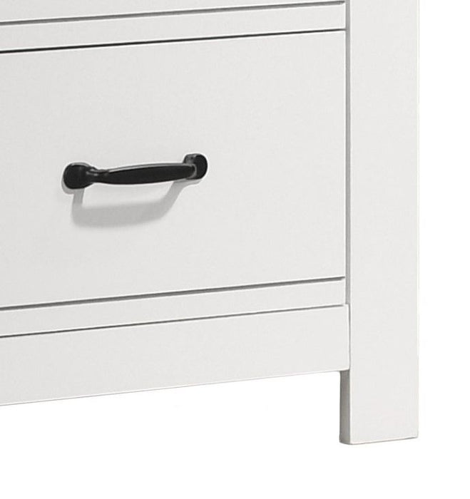 Cassini - 2-Drawer Nightstand Bedside Table - White