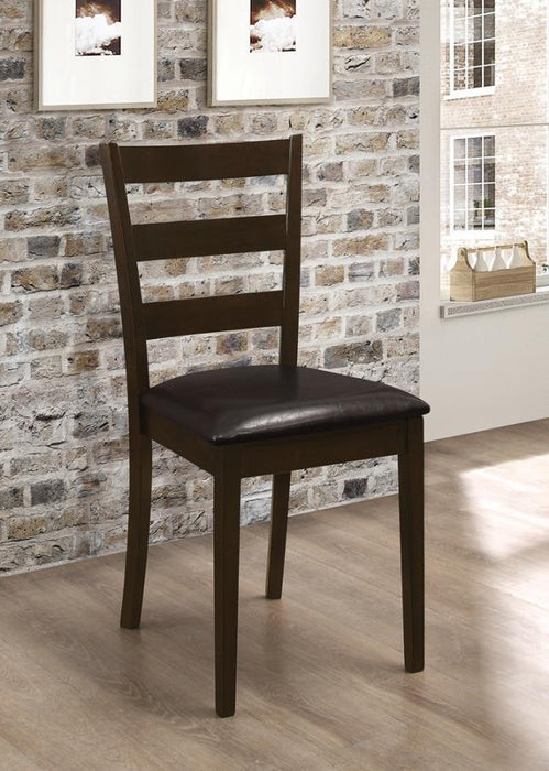 Dining: Packaged Sets Wood - Dark Brown - 5-piece Dining Set With Bench Cappuccino And Dark Brown