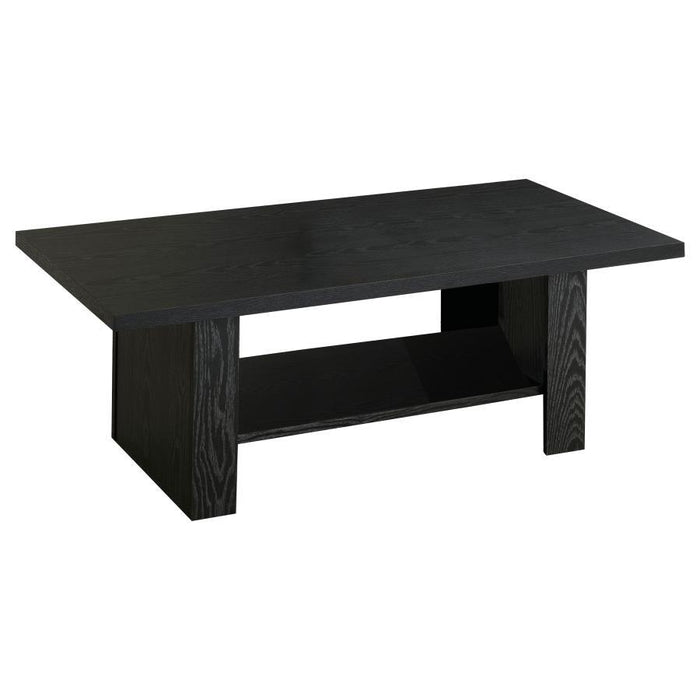 Living Room : Occasional Sets - 3-piece Occasional Table Set Black Oak