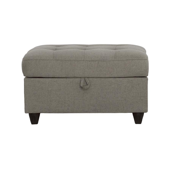 Stonenesse Sectional - Grey - Stonenesse Tufted Storage Ottoman Grey