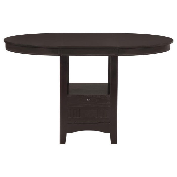 Lavon Collection - Lavon Oval Counter Height Table Espresso