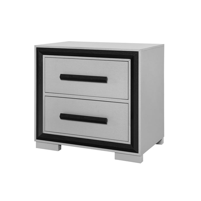 Adelaide - Nightstand - Gray / Black