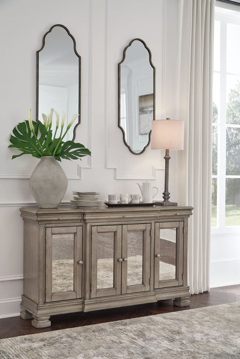 Lexorne - Gray - Dining Room Server