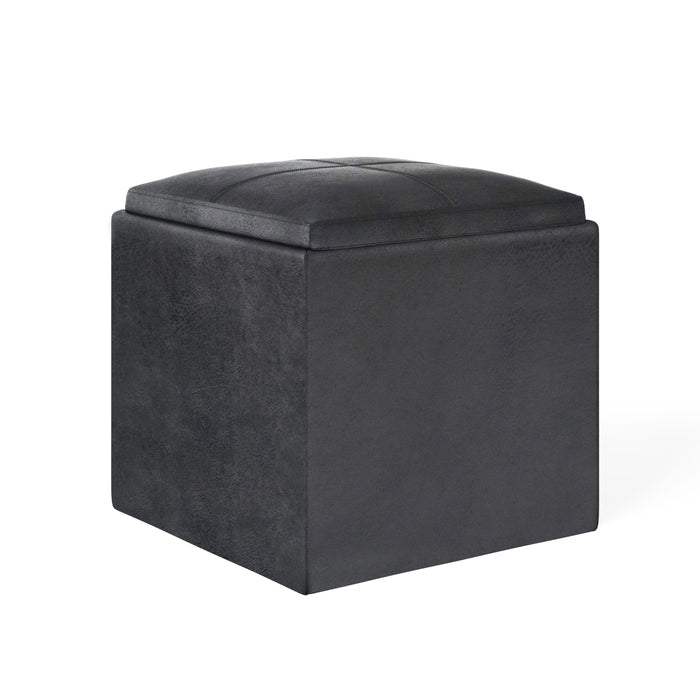 Rockwood - Cube Storage Ottoman with Tray