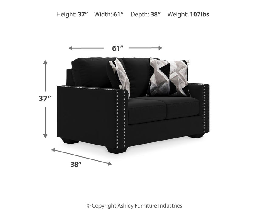 Gleston - Onyx - Loveseat