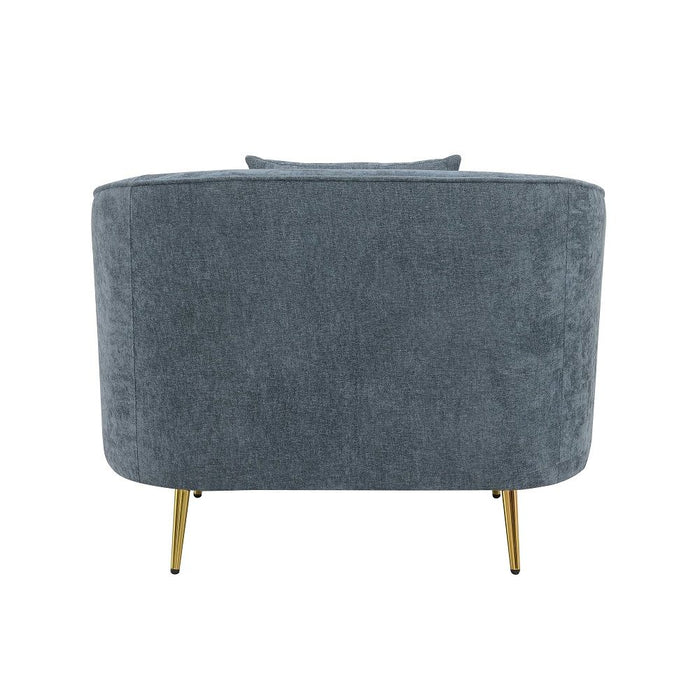 Nakendra - Chair With Pillow - Cobalt Gray