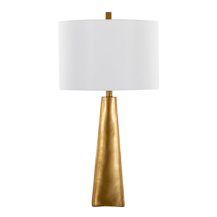 Pompeii - Contemporary Table Lamp - Gold / White