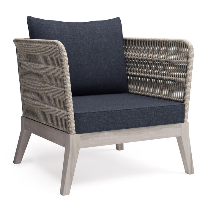 Santiago - Outdoor Conversation Chair - Slate Grey