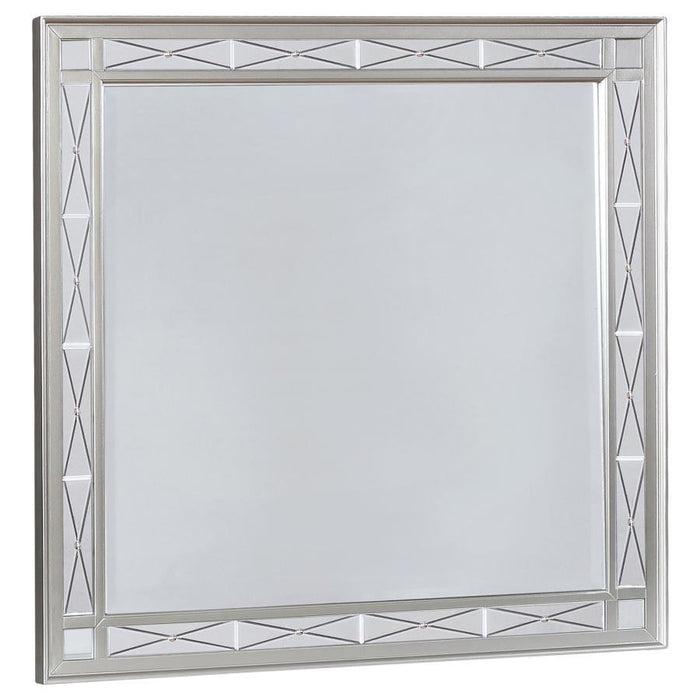 Leighton Collection - Leighton Beveled Mirror Metallic Mercury