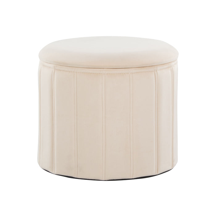 Lindsey - Contemporary / Glam Folding Storage Ottoman