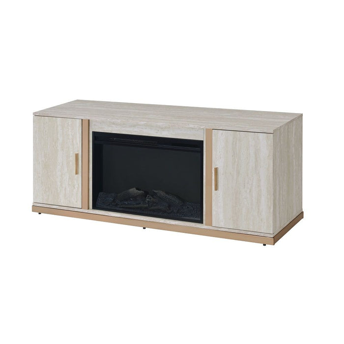 Vanna - Console Cabinet With Fireplace - White