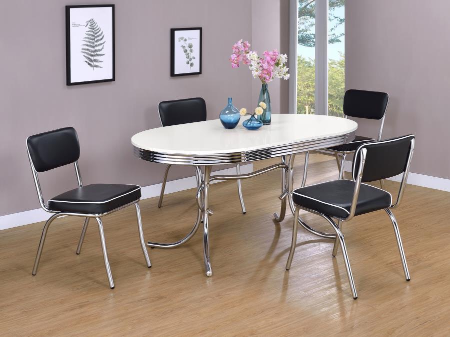 Retro - Oval Dining Table Set