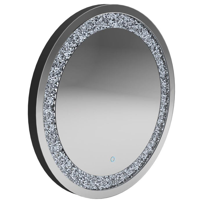 Round Wall Mirror Silver