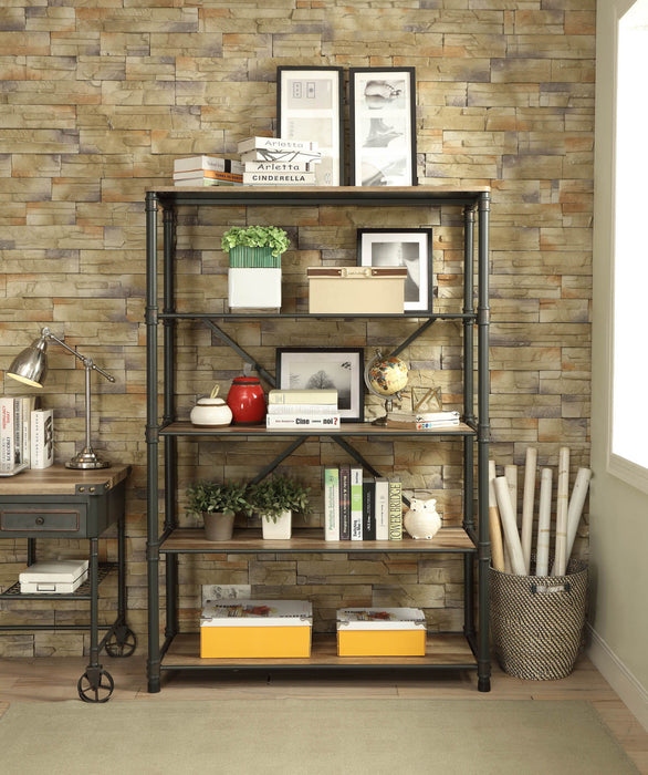 Itzel - Bookshelf - Gray / Oak