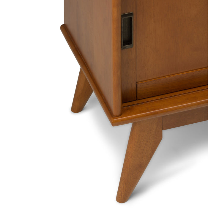 Draper - Mid Century Tall TV Media Stand - Teak Brown