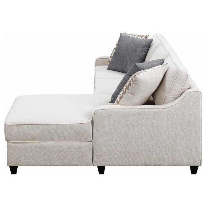 Paltinum - Mcloughlin Upholstered Sectional Cream