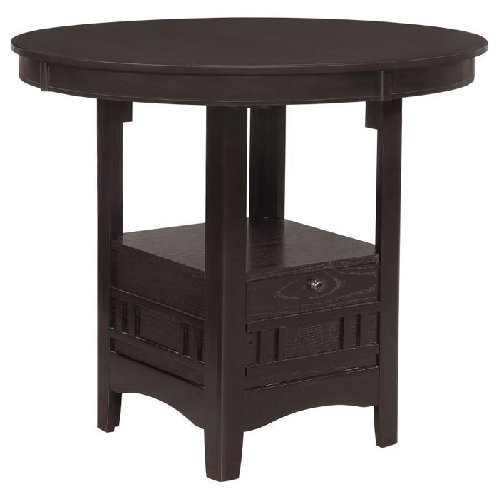 Lavon Collection - Lavon Oval Counter Height Table Espresso