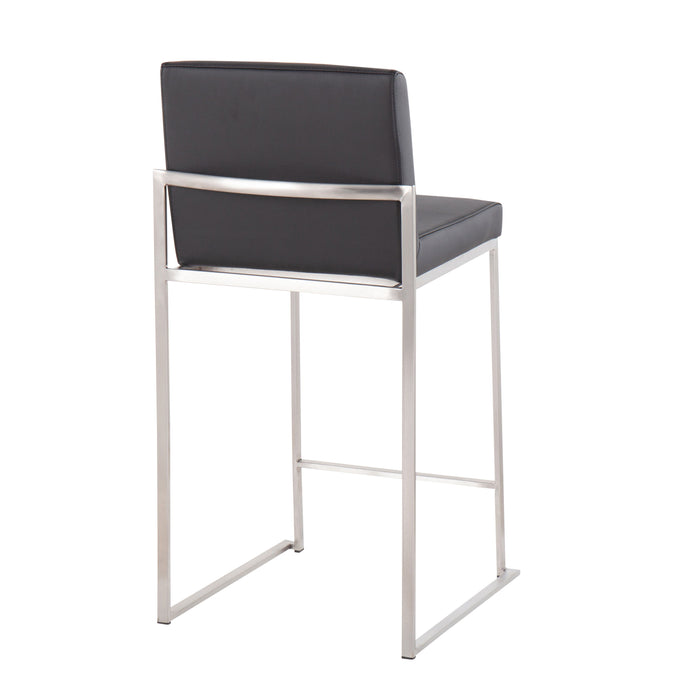 Fuji - Contemporary High Back Counter Stool, Functional Design