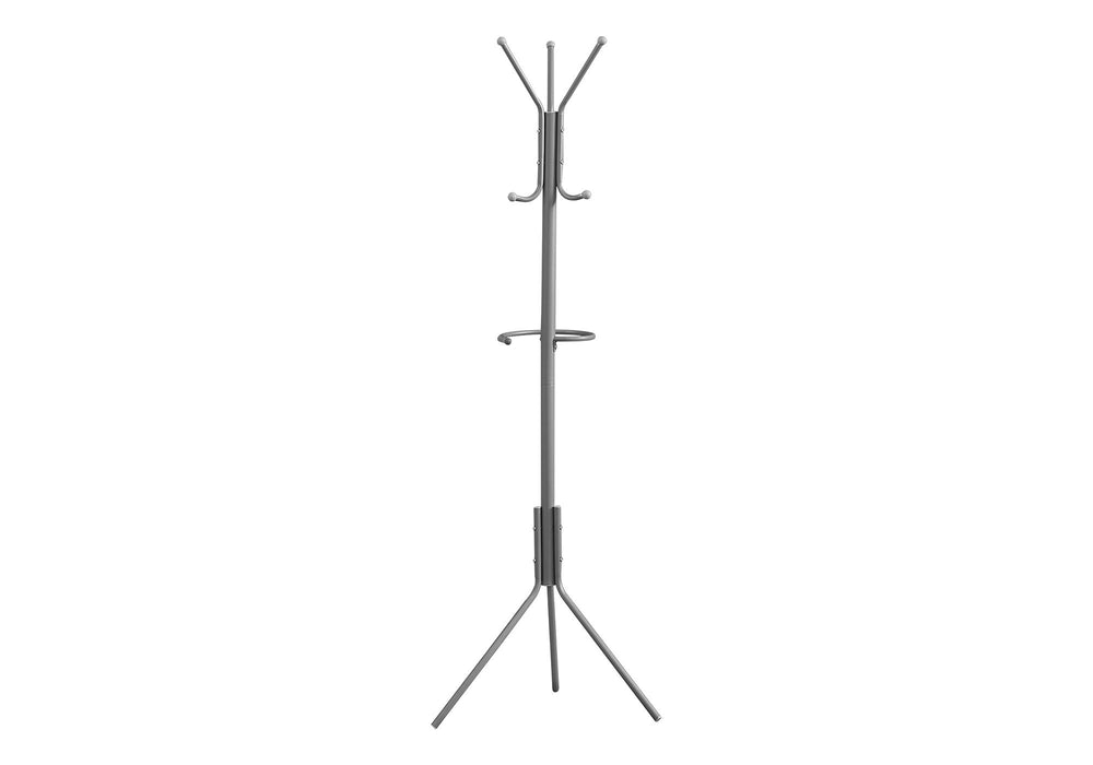 Coat Rack, Hall Tree, Free Standing, Hanging Bar, 6 Hooks, Entryway, Contemporary & Modern