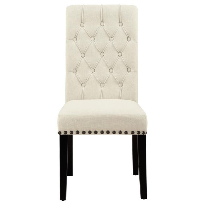 Beige - Tufted Back Upholstered Side Chairs Beige (Set of 2)